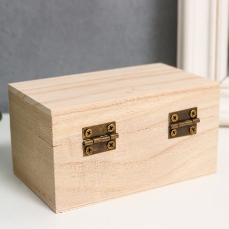 Casket wood for painting "rectangular" 5.5x10x6 cm-1