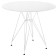 Dining table Table MDF/Metal, white 90x90x76 cm