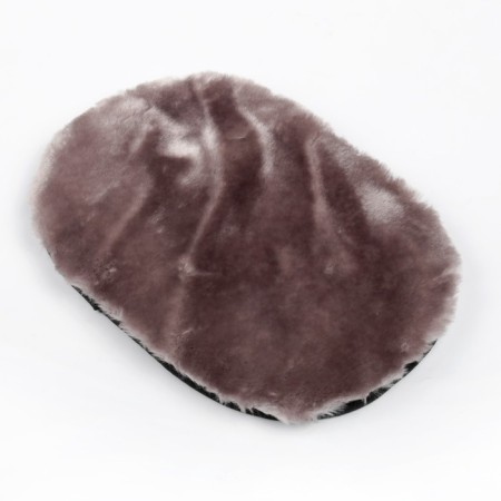 Mitten for polishing one -sided 23x17 cm, artificial fur, mix