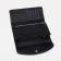 Women's wallet on the button, black color