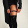 The portup on the leg is female, the color is black