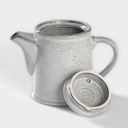 Porcelain kettle Nebbia, 500 ml, gray color-2