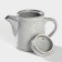 Porcelain kettle Nebbia, 500 ml, gray color