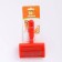 Pucodserka semicircular medium with drops, 10 x 13 cm, red