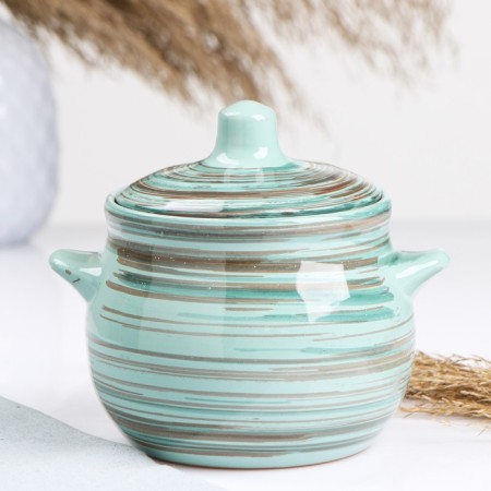 Ceramic Pikanto baking pot 0.65l / 12.5x11.5cm, rainbow mix-11
