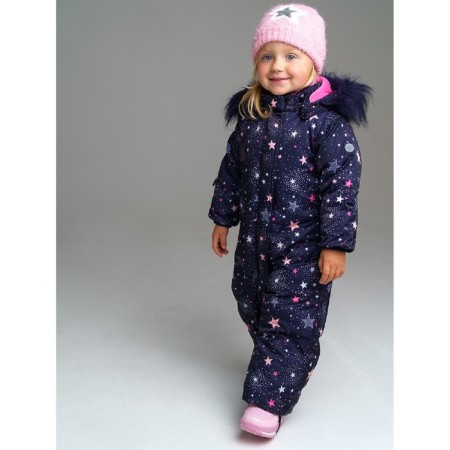 Winter overalls for a girl, height 74 cm-4