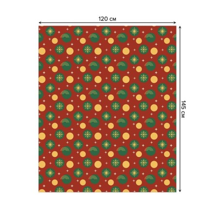 The tablecloth "Christmas radiance", rectangular, Saten, size 120x145 cm-1