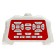 Robot radio -controlled "Technobot", 2 remote controls, gestures, with a battery, red color red
