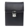 Male bag, 2 departments, with a portfolio lock, black color
