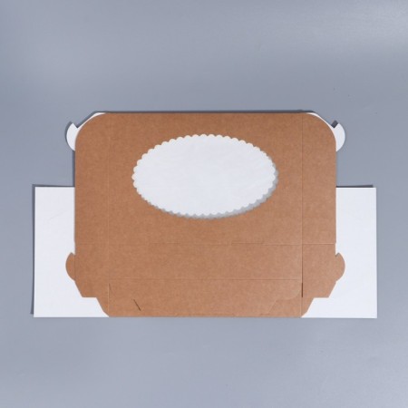 Capcake box, confectionery packaging with a nameplate, 6 cells, “Gift for you”, 23.5 x 16 x 10 cm-4