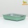 Tray with a grid No. 3, 34 x 25.5 x 7 cm, gray/olive