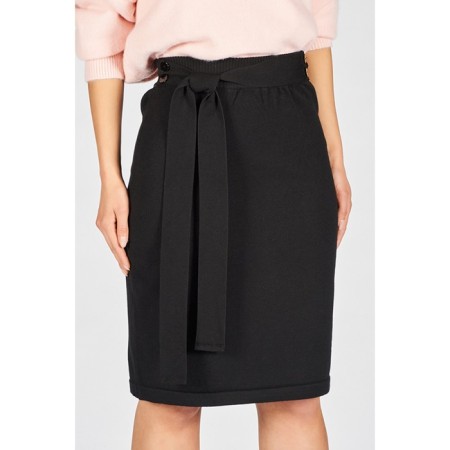 Women's skirt, size s, black color-4