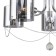 Ceiling lamp 5x40W E14, size 58x58x39 cm