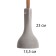 Lauda lamp E27 40W black 11x13x33-183 cm