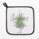 Kitchen "Christmas Trees" mittens-output 20x28 cm, a severity of 19x19 cm, 100% cotton