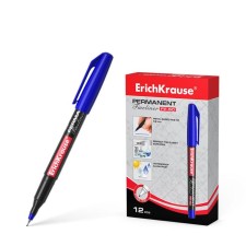 Marker - permanent Erichkrause FP -50, 0.6 mm, alcohol -based ink, light -resistant and waterproof, for any surfaces, blue