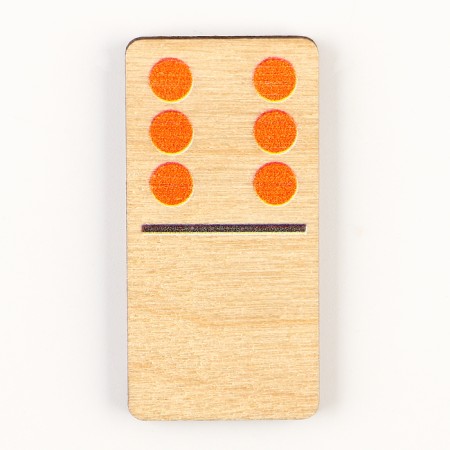 Domino wooden "color" 28 chips 50x25 mm-3