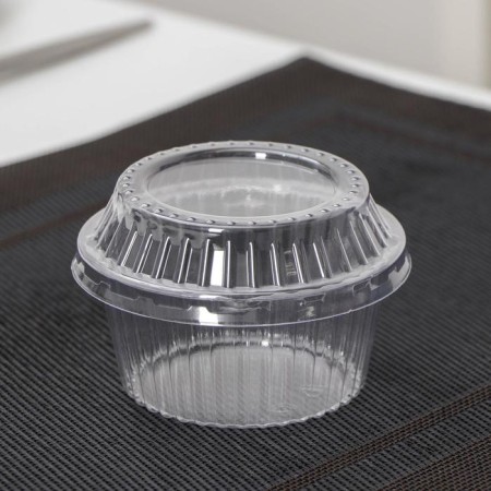 Plastic disposable creamy for cakes, 9.5 × 6 cm, transparent color