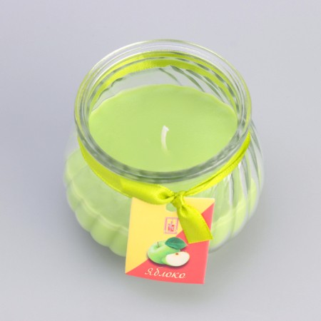 Aromatic “pot” candle 9x7.5cm, apple-4