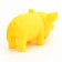 A grunting toy "cheerful pig" for dogs, 15 cm, yellow