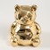 Piggy bank Ceramics "Bear 3D Branch" gold 11x9.5x14.3 cm