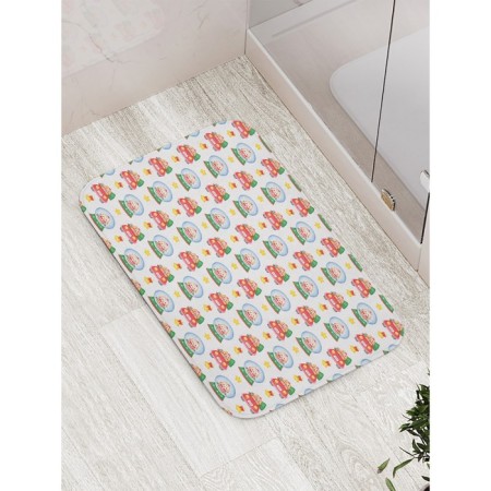 Bathroom mat “Fairytale cats”, anti -slip, size 52x77 cm