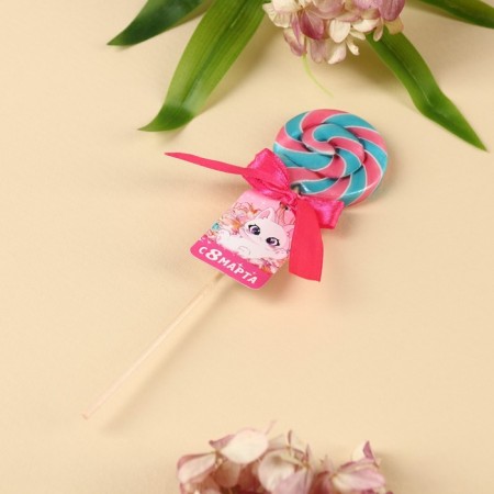 Lollipop on the stick "March 8", taste: Grappet-guava, 15 g.-1