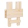 Folding stool, 30 × 35 × 40cm, from linden, "Dobroparov"