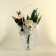 Bag for flowers is transparent, "peas", moisture -resistant, 26x24x12 cm