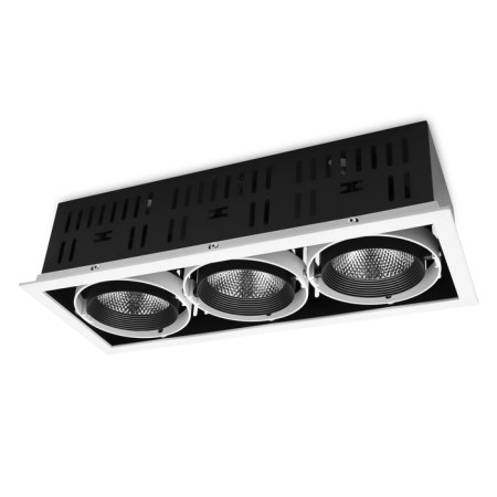 Introduced cardan lamp Ambrella Techno Spot Techno T813 BK/CH 3*12W 4200K, 12W, LED, white, black color.-2