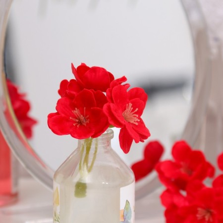 Soap flower sakura, red-2