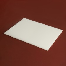 Board-plate for punks and work with skin, 24 × 19 × 0.5 cm, white color