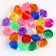 Crystals are plastic decorative, set 25 pcs., Size 1 pc. - 3 × 2.2 cm, color mix