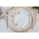 Porcelain dinner lunch share "Festive mood", D = 25.5 cm, white color