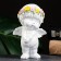 Figure "Angel Housing" White 8x9x14cm