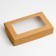 A set of folding boxes with a window, craft, 17 x 7 x 4 - 20 x 20 x 4 cm 3 pcs.