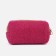 Cosmetic bag with a lining, raspberry color
