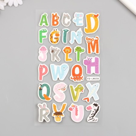 EVA sticker, Paper "Hologography. Interesting letters" 14.5x31 cm-1