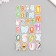 EVA sticker, Paper "Hologography. Interesting letters" 14.5x31 cm
