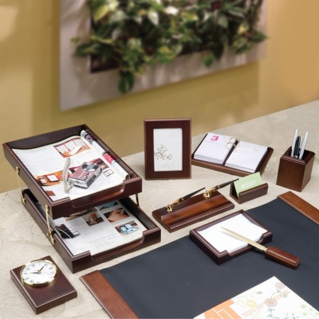 Set a desktop Bestar artemis, wood, 10 objects, a double tray, a nut-2