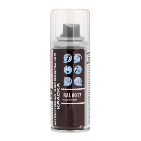 Veslee aerosol paint acrylic, brown, RAL 8017, 100 ml-2
