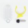 Drill for rodents with a metal nose, 60 ml, transparent with yellow mount