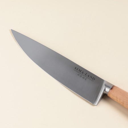 Knife kitchen chief SL Home "Calabria", stainless steel, 20.5 cm, beige-3