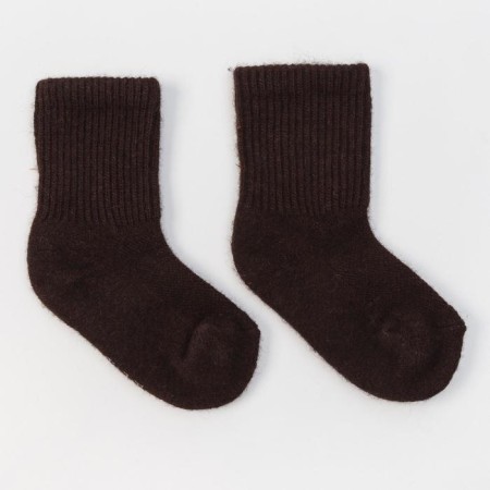 Nosk children from Mongolian wool, chocolate color, size 18-20 cm (5)