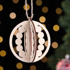 Wooden toy on the tree 