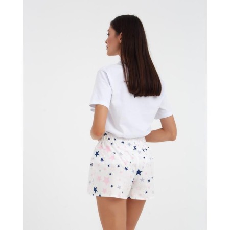 Women's shorts KAFTAN "Pink Stars", p. 48-50, white-2