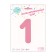 Foil ball 40 "" Number 1 with the crown ", the color is pink