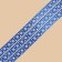 A satin ribbon "Snowflakes", blue, 2 cm × 25 yards (22.5 m)