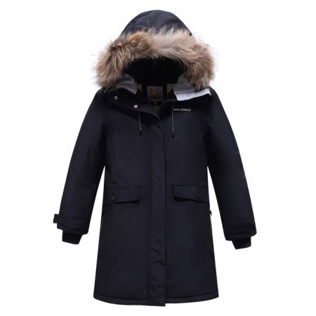 Winter park for a girl, black color, height 152