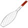 Grill grill for fish Maclay, 30x12 cm, chrome steel, for barbecue